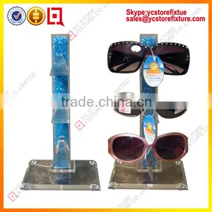 Three Pairs OEM and ODM Available Acrylic Sunglass Display, Sunglass Display Stand thumbnail-1