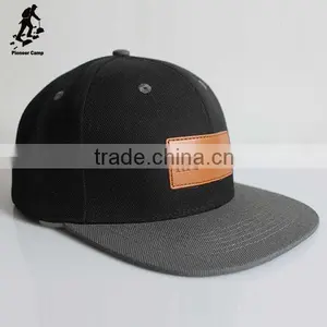 Stylish Custom Trucker Cap Leather Snapback Hat thumbnail-2