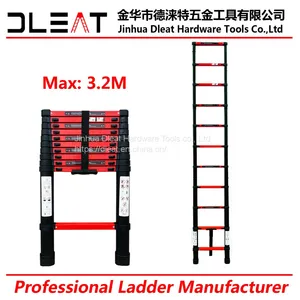Dleat 2.6m Single Aluminum Telescopic Ladder With EN131 thumbnail-2