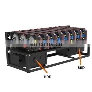Video Card Rig Steel Opening Air Rig Frame Case Computer GPU Rig Rack For 6GPU 8GPU 12GPU In Stock thumbnail-1