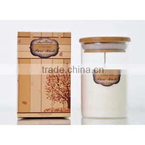 Aroma Soy Wax Candle /180g Scented Candle With Wooden Lid in Gift Box SA-2490 thumbnail-1
