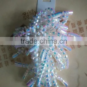 Apple Green Iridescent Wrapping Ribbon Curly Bow for Holiday Decoration/Halloween and Easter Decorations thumbnail-2
