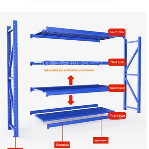High Capacity Industrial Rack, Refined Cold Rolled Steel With Wave-shaped Beam for Heavy Duty Tool and Equipment Storage, Best Selling thumbnail-2