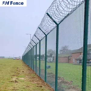 Guardrail House Gate Grill Design Clear View Wall Fence for Airport Factory Customized Anti Climb 358 Security Fencing thumbnail-5