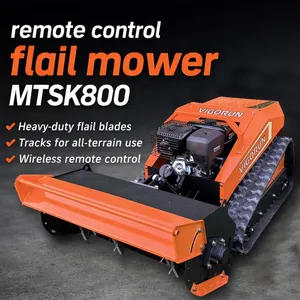 Cordless Remote Control Zero Turn Mower With Flail Blades Industrial Grade Agricultural Tool MTSK800 Featuring Free Spare Parts thumbnail-1