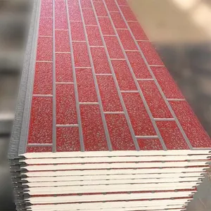 Fire Proof Water Proof Pu Sandwich Panel Roof Price Standing Seam Insulated Aluminum Roof Panels for Gazebo PU Sandwich Panel thumbnail-2