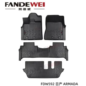 Use for NISSAN Patrol Y61 Y62 Y63 Car Floor Mat Luxury Carpet Easy to Clean Anti-slip Makers Custom All Weather Zero Formaldehyde Waterproof thumbnail-3