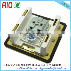 120X120mm Two Door Soft Start Universal 3 Pin Power Socket + 3 Pin XLR Plug Floor Socket thumbnail-4