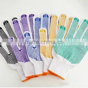 Good Quality and Low Price PVC Dotted Cotton Working Glove thumbnail-1