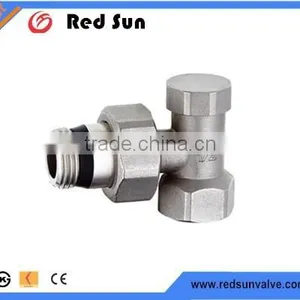HR5140 Brass Drain Angle Chrome Radiation Valve thumbnail-1