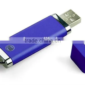 Concise Style Rectangle Usb Flash Drive 2.0 Plastic Metal Usb Pendrive 4gb With Box thumbnail-1