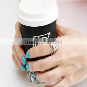 Round Pearl Gemstone Plated Women Ring Fashion Jewellery Gift thumbnail-5