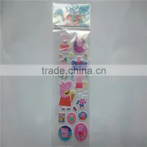 Pink Pig Sticker Manufacturer Three-dimensional Stereo 3 d Cartoon Bubble Stickers Fancy Reward Sticker Bubbles thumbnail-1