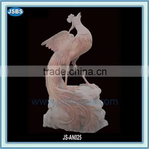 Hand Carved Stone Peacock thumbnail-1