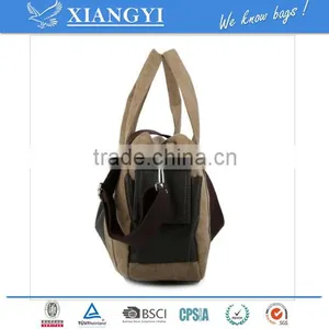 Men's Vintage Canvas Leather Vintage Travel Satchel Messenger Tote Fashion Bag New Design in 2016 thumbnail-3