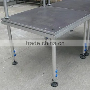 Height Adjustable Aluminum Stage Deck, Portable Stage for Outdoor Events thumbnail-1