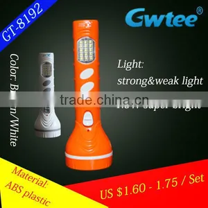2014 New Design Super Power Plastic Led Solar Flashlight thumbnail-1