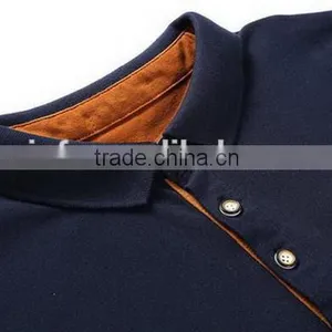 New New Coming Striped Men's Two Color Polo Shirts thumbnail-6