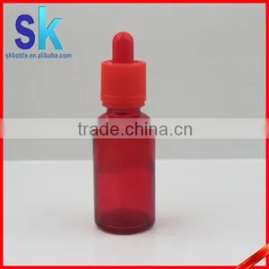 30ml Red Glass Dropper Bottle for e Liquid thumbnail-1