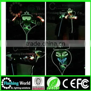 Hot Selling New Cool Led Light up Shutter Shaped Glasses thumbnail-4