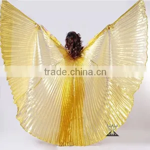 145cm Large Opening and Unopening Gold and Sliver Belly Dance Wing thumbnail-1