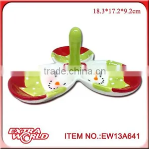 Christmas Ceramic Mealtime Tray 3 in 1 thumbnail-1