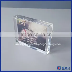 Acrylic Magnet Photo Frame Block, Crystal Clear Magnet Frame, 5x7 Clear Clear Block Frames in Vertical and Horizontal Design thumbnail-1