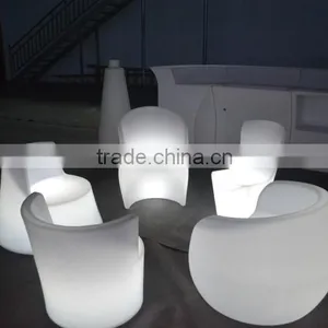 Modern Sofa Furniture / Night Club Plastic Sofa Set/ Glow Led Sofa thumbnail-6