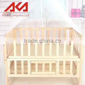 Wooden Baby Convertible Crib With Wheels Cute Baby Cribs thumbnail-1