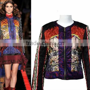 2013 Hot Sale PRINT 100% Polyester Spun Fabric for Fashion Garment, Dresses,suit, Jacket and Proof Coat,Scarf, Home Textile thumbnail-1