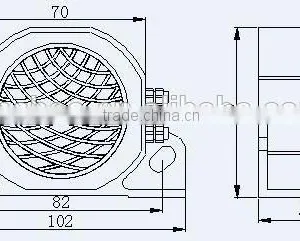 DC 12V TO 36V Truck Reverse Alarm BB-115,With ROHS & CE thumbnail-3