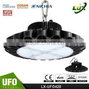 Promotion Price 2016 CE Rohs Approved Meanwell Driver 5 Years Warranty 240W UFO LED High Bay Lights thumbnail-1