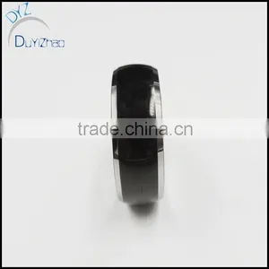Fahionable Tungsten Carbide Men Matte Black Design Ring thumbnail-2