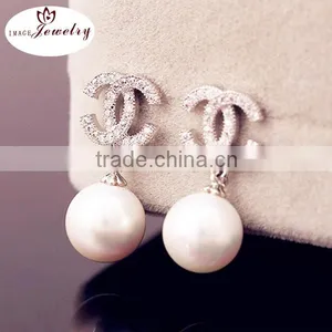 Fashion Silver Earring, Earring Jewelry Fashion Jewelry Pearl Earring thumbnail-1
