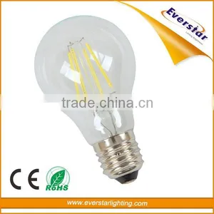 Glass House A55 A60 2W,4W 6W 600lm CE RoHS E27 B22 Led Filament Bulb Quality Choice thumbnail-1
