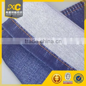 Indigo Terry Knitted Denim Jeans Fabric thumbnail-1