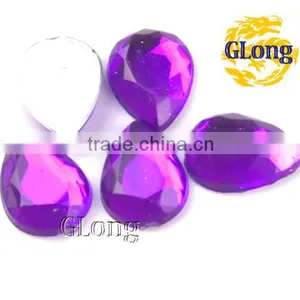 10*14mm Water Drop 3D Shape Acrylic Flat Back Mix Color Rhinestone Crystal For Stylish Bag Garment Shoes #GY015-14P(Mix-s) thumbnail-6