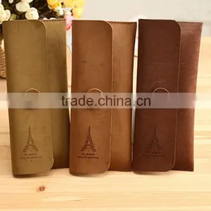 2016 Retrostyle Leather Pencil Case With Flap Cover thumbnail-2