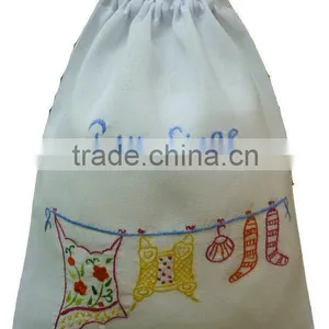 Hand Embroidery Laundry Bag thumbnail-1