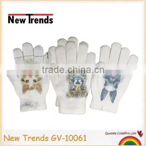 3D Animal Printing Acrylic Magic Gloves Telefingers Gloves thumbnail-3