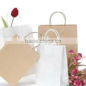 Accept Custom Order Gift Industrial Use and Hand Length Handle Sealing Kraft Paper Shopping Bag thumbnail-6