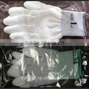 ESD Carbon Fiber PU Top Fit Gloves Anti-static Nylon Knit Gloves thumbnail-3