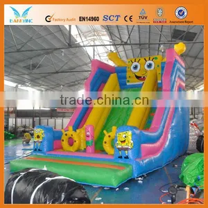 Cute Inflatable Spongebob Slide Inflatable Dry Slide Inflatable Slide thumbnail-1