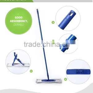 Most Popular Household Stainless Steel Flat Mop, White Microfiber Mop thumbnail-1