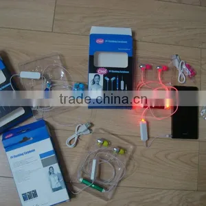 LED Flash Earphone / LED Light Earphones / LED Lighting Earphone thumbnail-1