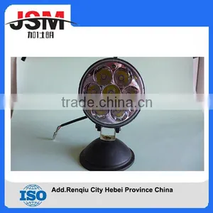 Round White 21W 7 LED Work Light Fog Lamp Wiring Switch Trailer Jeep Truck Round Tail Light thumbnail-1