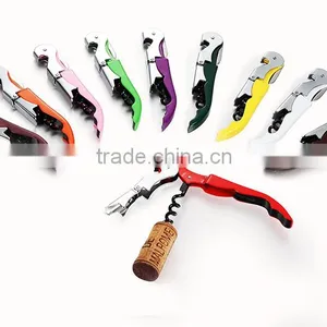 Bar Tools Wine Bottle Opener Wine Corkscrew Metal Stainless Steel Waiter's Wine Opener With Knife thumbnail-1