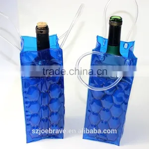 Wine Tote Bag PVC Plastic Bottle Cooler Tote Bag PVC Tote Bag for Wine thumbnail-4