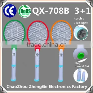 QX808D-1 Rechargeable Mosquito Bat Mosquito Killer Mosquito Swatter With Round or Flat Plug thumbnail-3
