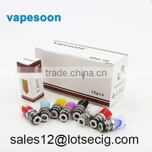 E Cigarette 510 Drip Tip Wholesale Irregular ss and Acrylic Inhaler ADA-DT006 thumbnail-1